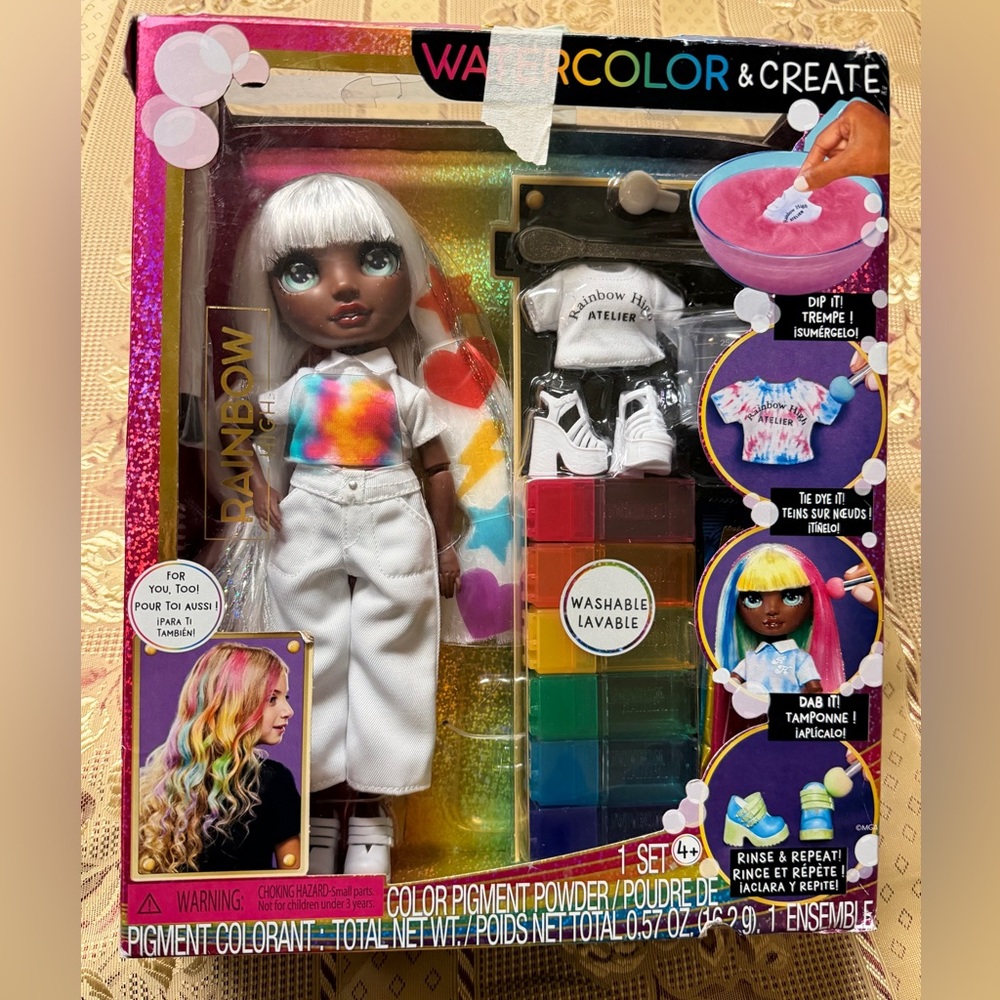 Rainbow High Water Color & Create Doll